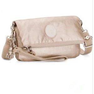 KIPLING Lynne Cloud Metal Gold Convertible Bag